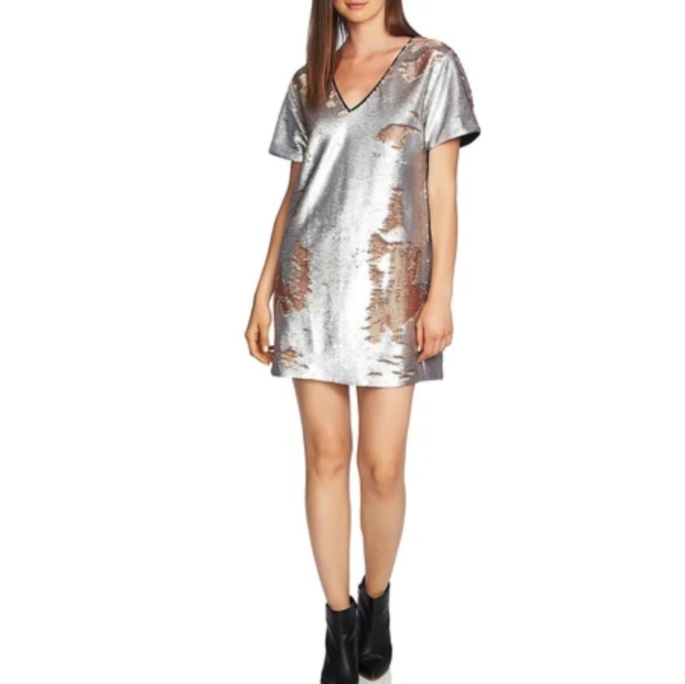NWT xs 1. State sequined shift dress